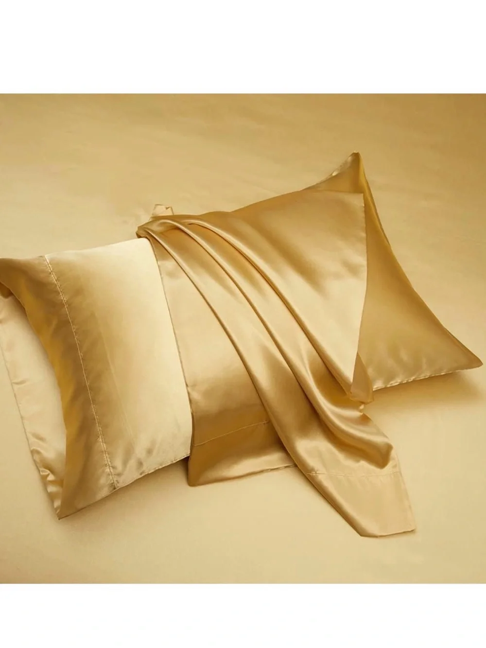 Golden Satin 6-Piece Bedding Sheet Set - King